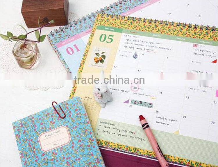 custom 2016 calendar with customer's logo desk calendar for promotion