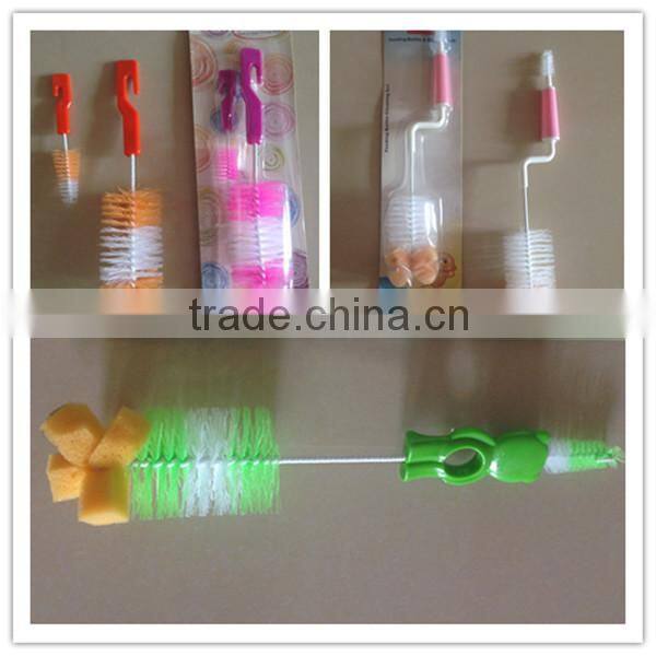 China Wholesale 360 Degree Rotation Nylon Bottle Brush/Scrubbing Brush/Hard Brush/Banister Brush/Sponge Brush