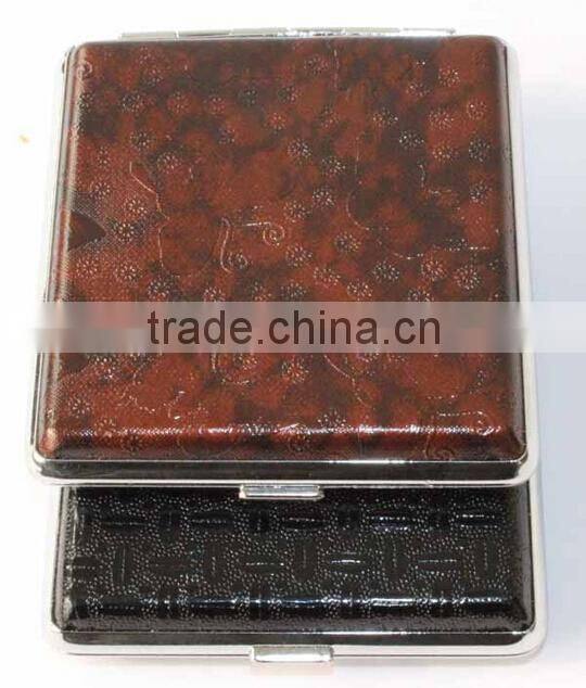 Ultrathin Leather Cigarette Cases Branded Cigar Boxes wholesaler,High Quality Fashion Smoking Box,Travel Leather Cigar Case