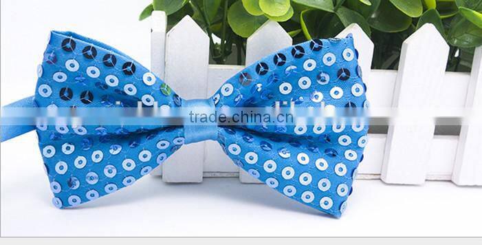 New sequin kids bow tie colorful boy bow tie for Children's accessories BT-5