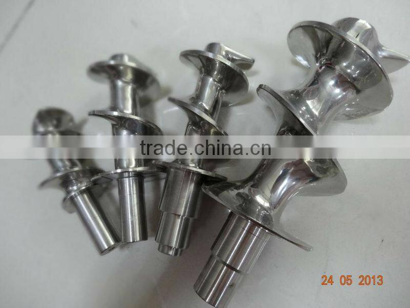 Electric meat mincer spare parts made by casting mirror polish