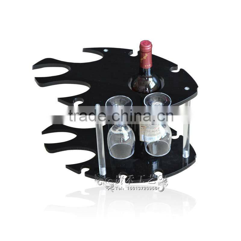 Plexiglass Wine Display Stand / Acrylic Wine Shelf