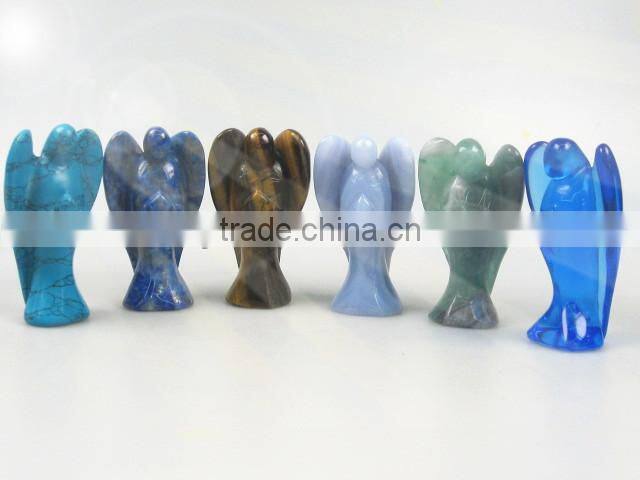 Wholesale Assorted Gemstones Healing Angels Carving