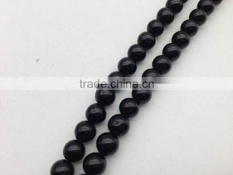 Wholesale Natural Black Tourmaline round beads 4-10 mm gemstone loose beads