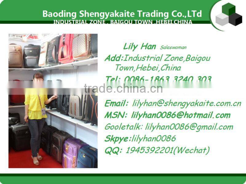 2013 3pcs eva business vintage fashion retro black eminent travel trolley luggage with four wheels