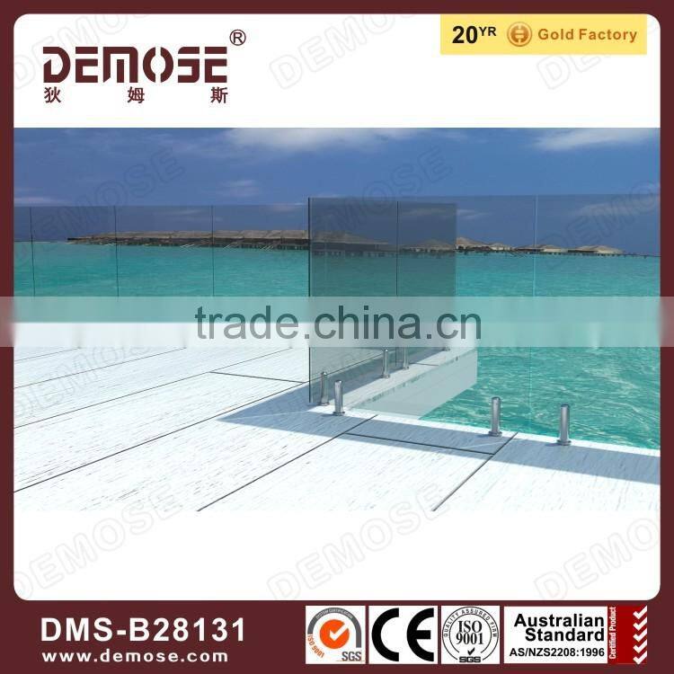 decorative swimming pool safety glass fence