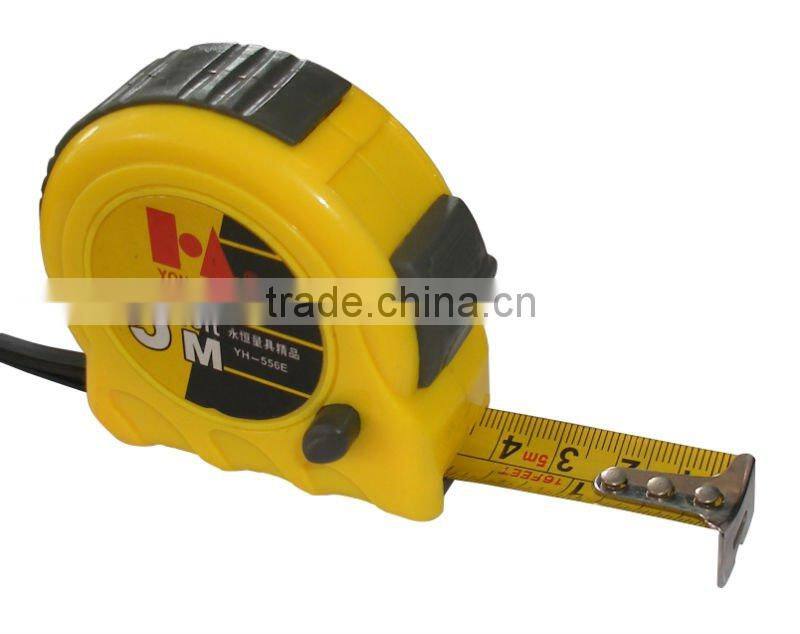 Bright outline ABS coated stainless steel measuring tape