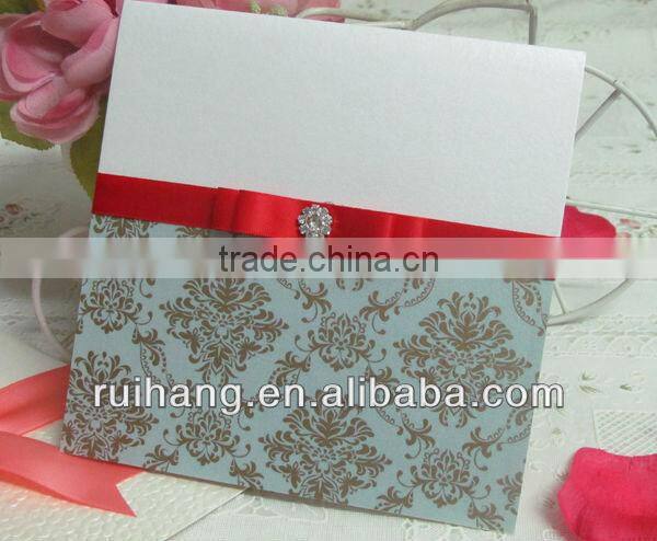 fashion wood wedding invitation card--WW003