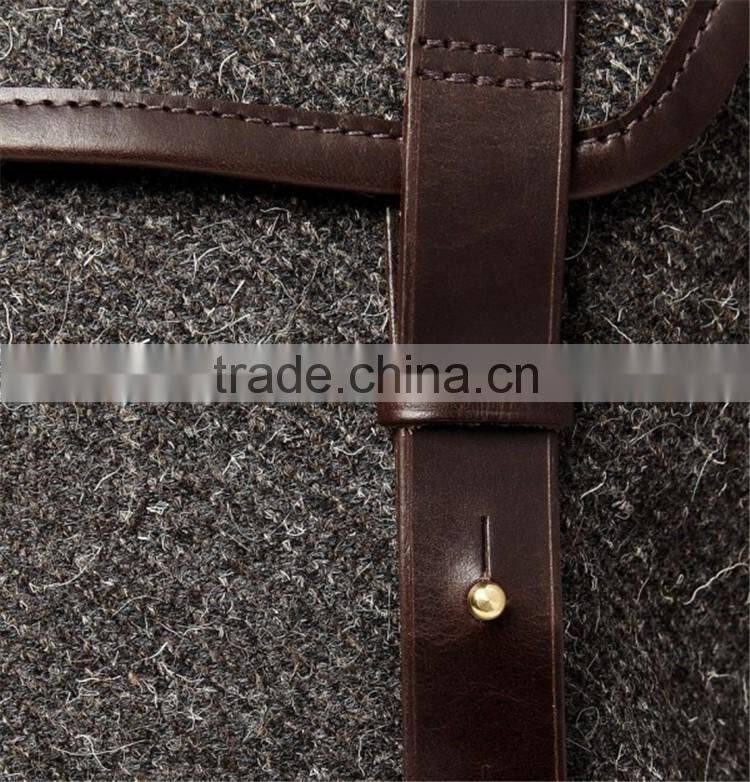backpack canvas rucksack fashion design leather strap outdoor mens backpack