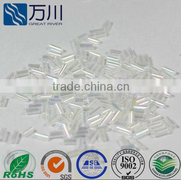 opaque bugle glass beads