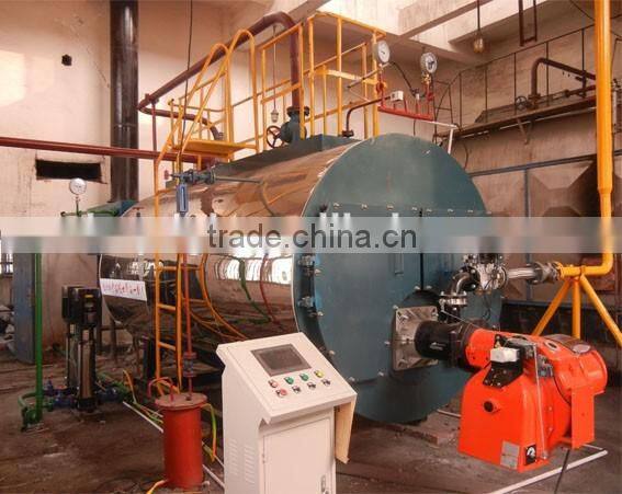 Industrial gas fired hot water and steam boiler