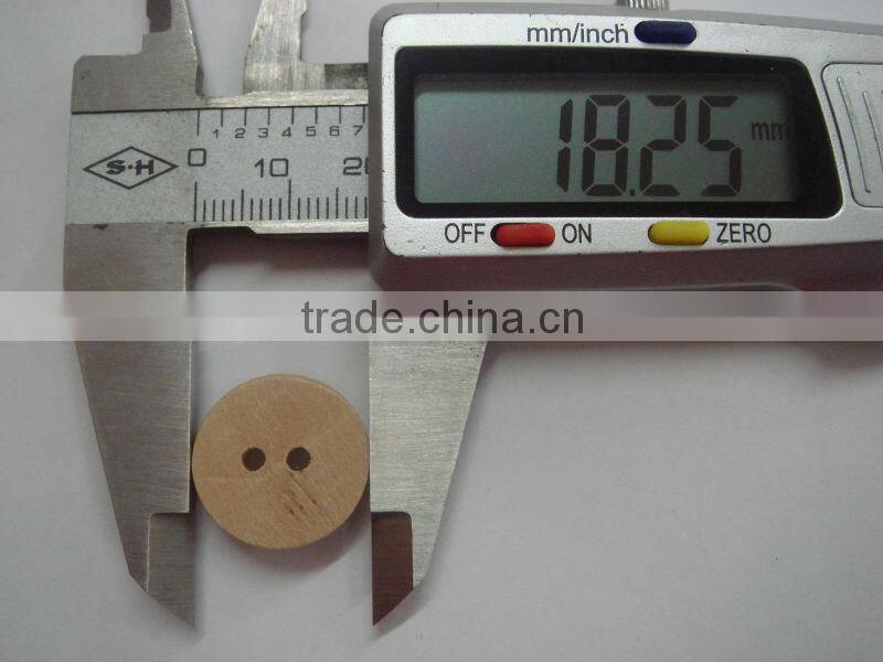 18mm hot sale wood button 2 holes with good painted