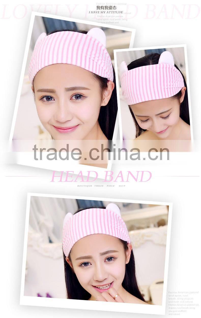 Soft hairband polyester material cute animal headband for girls gift