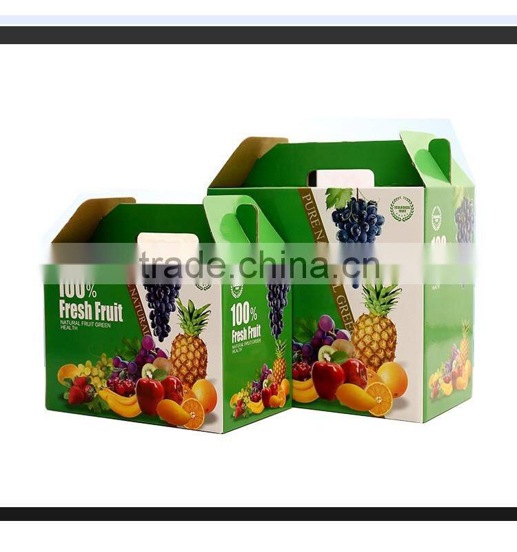 new style vegetable carton eco-friendly printed high quality fruit box