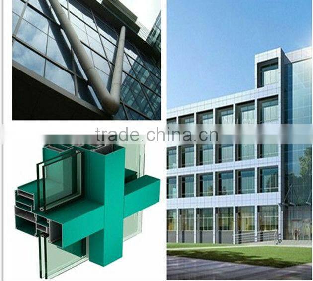 Factory price aluminum windows curtain wall for commercial buildings