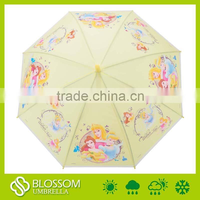 Auto open cartoon design Kids Umbrella fancy princess cartoon