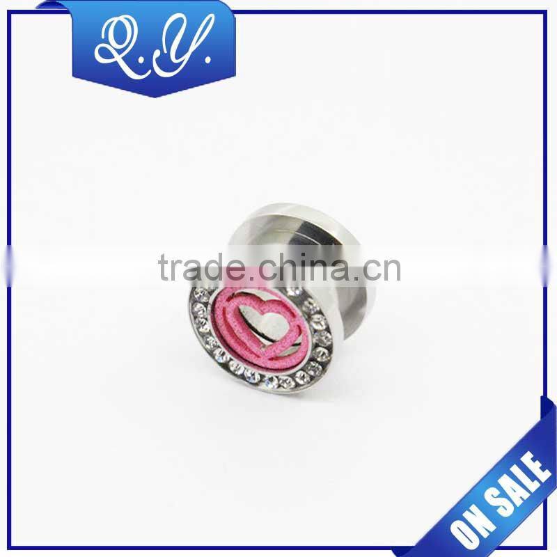 Wholesale crystal ear expander charming flesh tunnels jewelry sets made in china