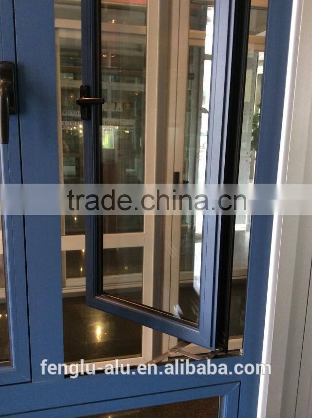 powder coat bule aluminum windows/ aluminum window profiles