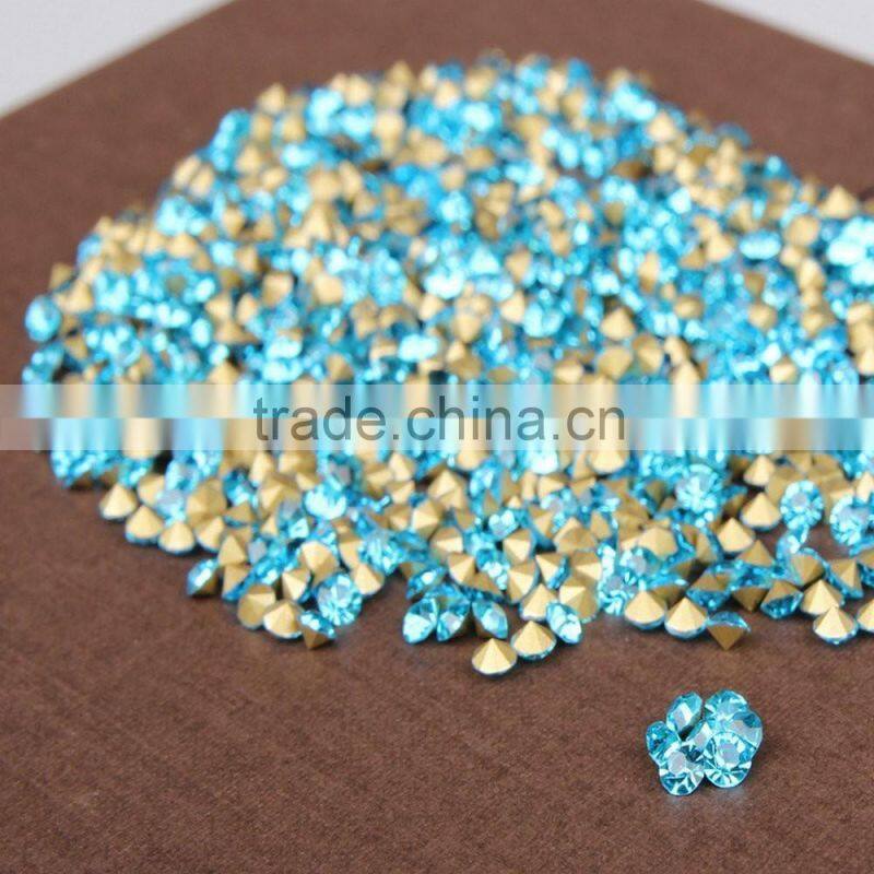 Sharp Bottom Nail Decor Rhinestone