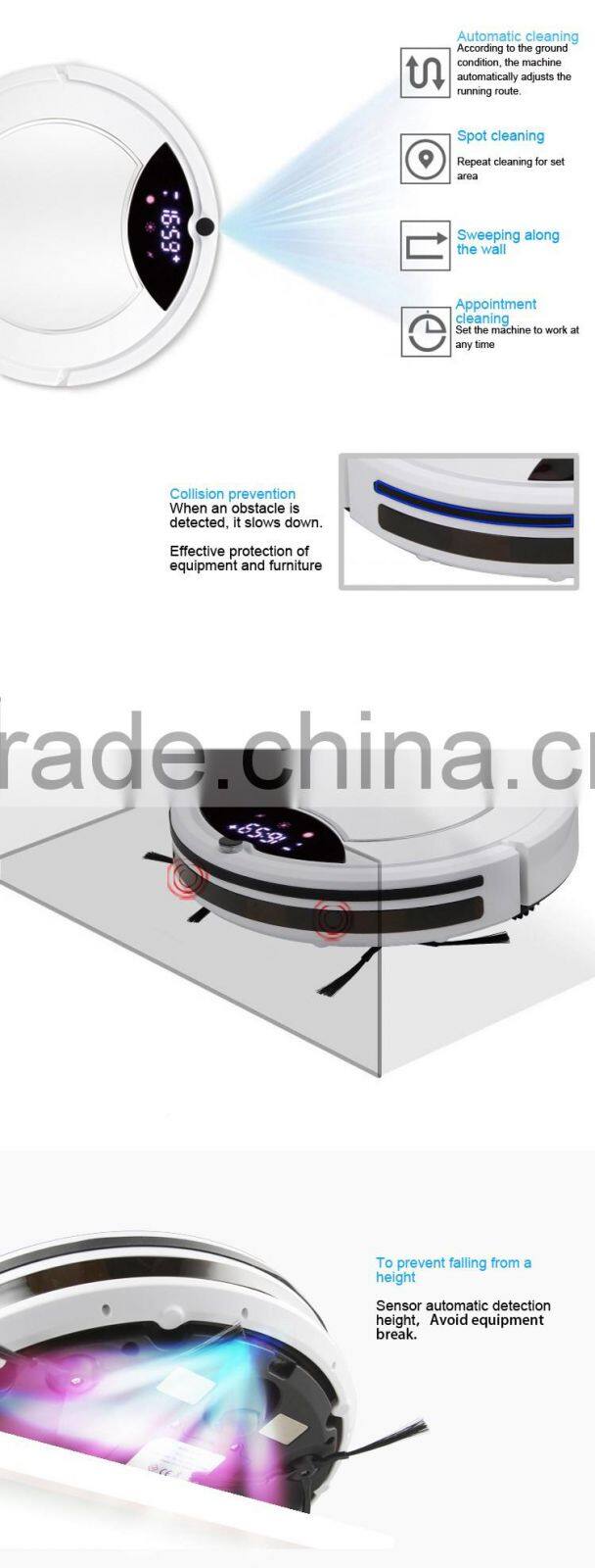 robot vacuum cleaner The first step for smart home appliance/floor cleaner/sweeping robot