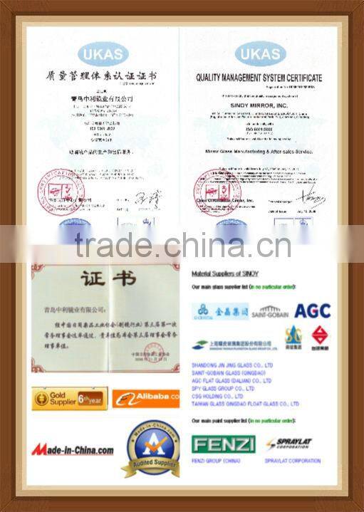 China Manufacturer bedroom mirror large mirror sheet