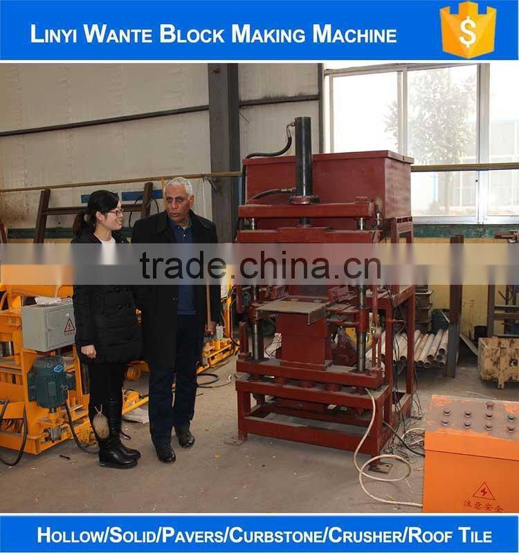 WT1-10 Automatic hydraulic eco interlocking compressed earth block machines in Russia
