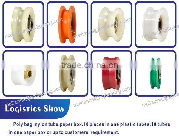 Barnroom sliding shower door roller u groove wheel