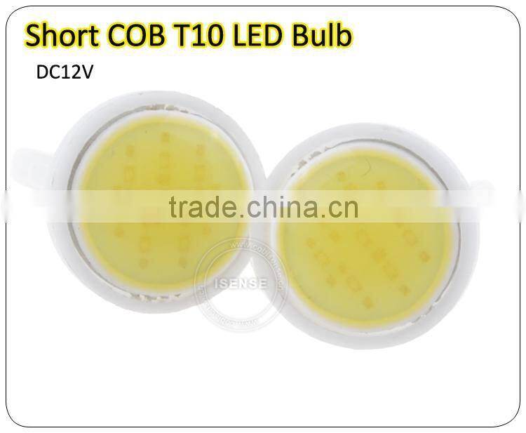 2015 high quality Stable lighting emitting Careful packing Car LED light cob T10 led bulb W5W 168 194 151 t10 led