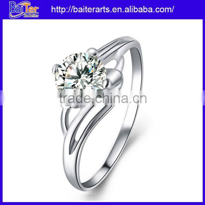 Wholesale 925 sterling silver bezel setting band ring,silver promise rings for men