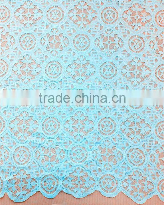 Wholesale High Quality Polyester Strand Lace Fabric T8054