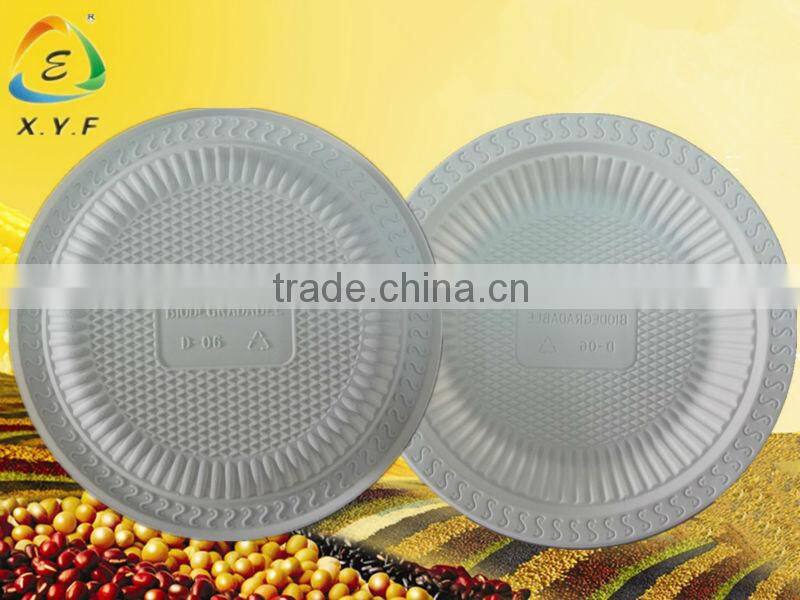 10 inch disposable biodegradable dinner set plastic plate:XYFD-1001