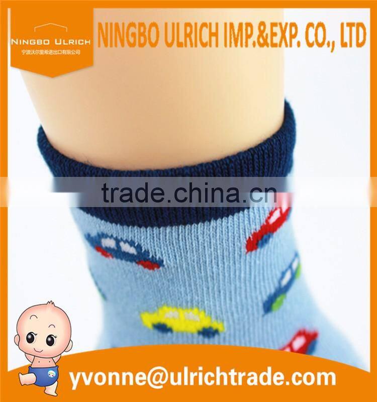 BA25 cotton knitting soft touch cartoon tube socks kids