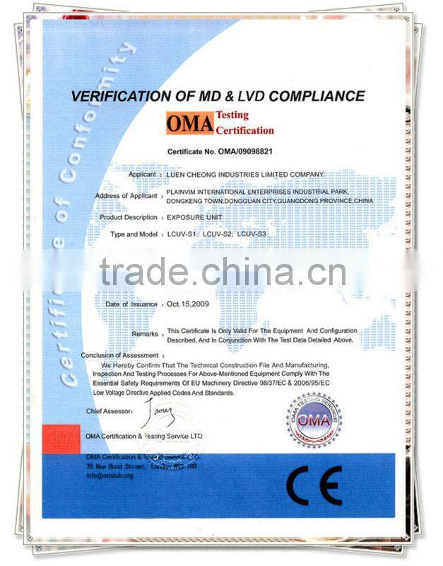 SC-280l Protable UV Lamp photopolymer UV exposure machine