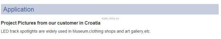 ceiling mounted clothing spots 10w 15w led tracking lamp