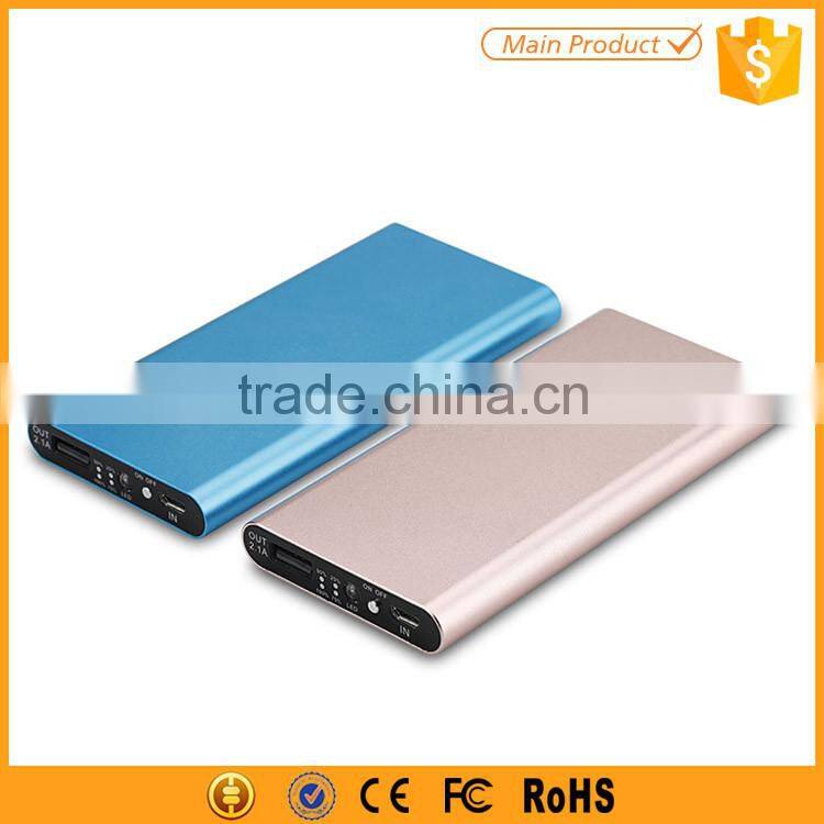 fast charging 5400mah universal power bank with fc ce rohs