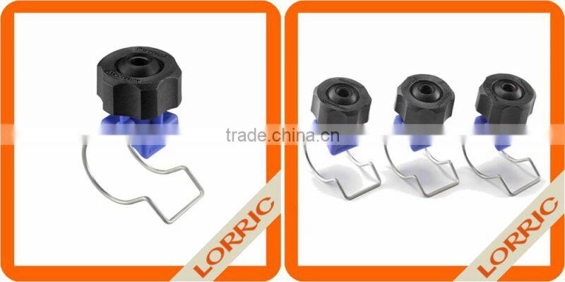 For coating machine - Plastic blind hole spray stop nozzle with pipe clamp