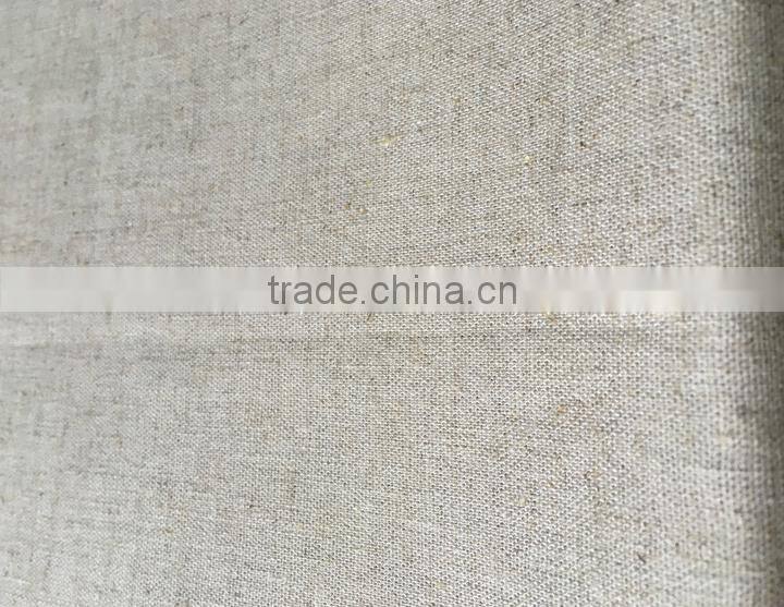 China supply linen rayon fabric 10*10/44*38 linen rayon blended dyed fabric