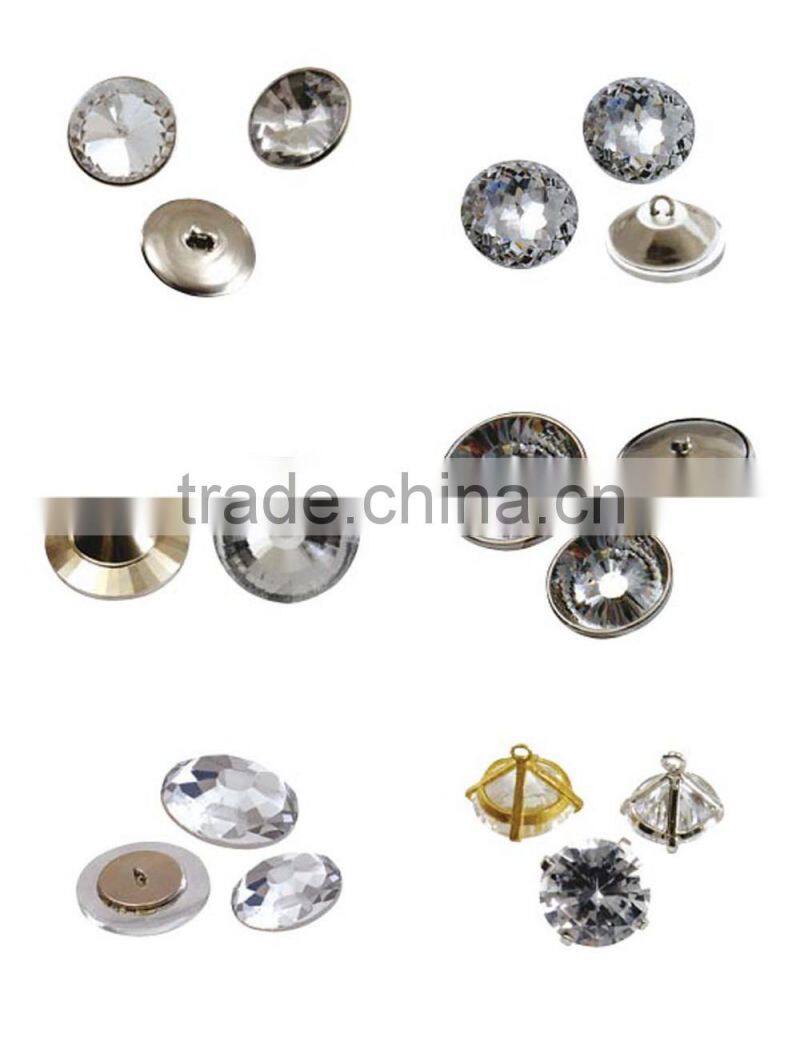 glass button for sofa bed/crystal button for sofa adornment