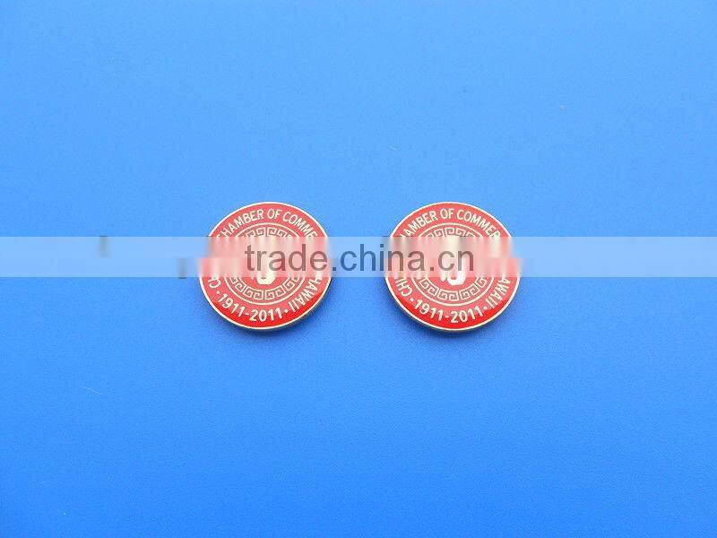 customized golf ball marker with enamel epoxy