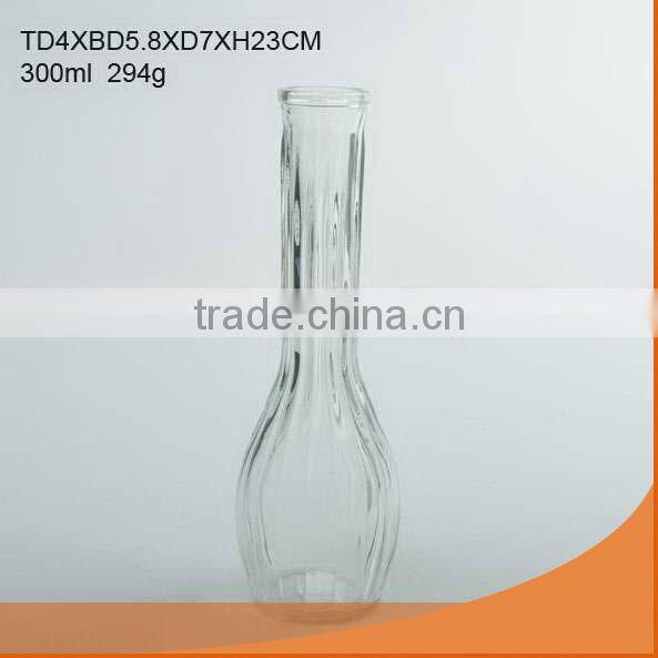 New design glass brown flower vase