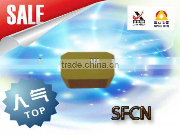 Indexable carbide milling inserts for around SFCN