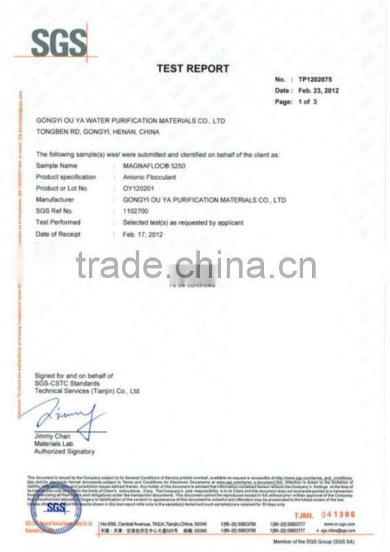 sludge dehydrating agent anion polyacrylamide apam