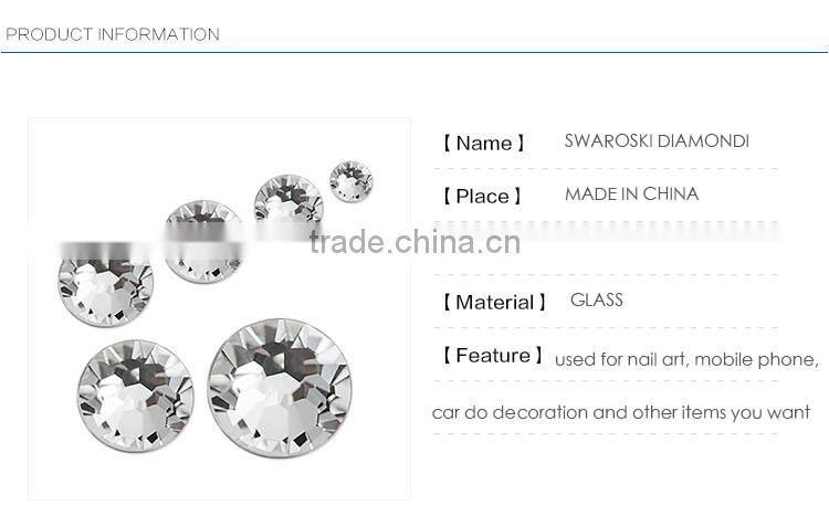 1440pcs SS3 to SS40 Clear Crystal Stone flatback Nail Art Rhinestone