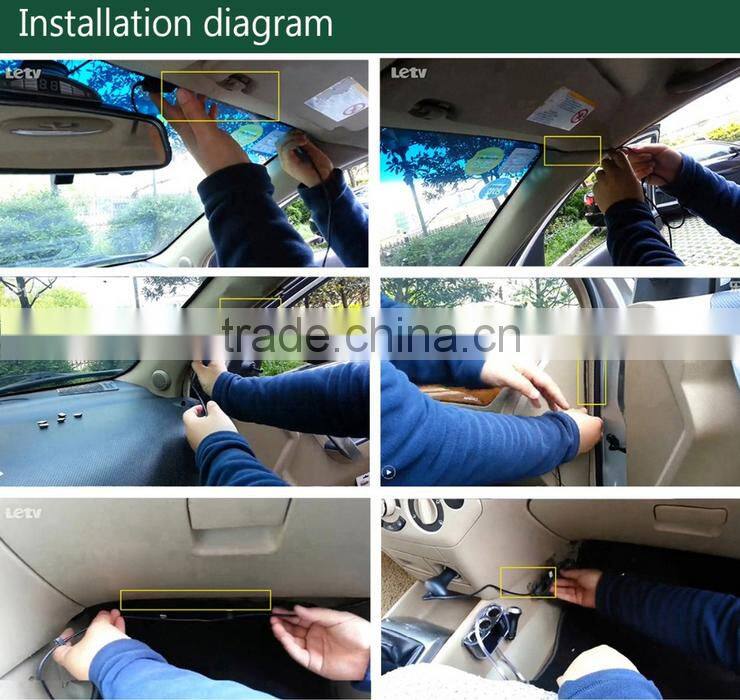 Shenzhen Ultra-thin mirror dual camera car dvr with G-sensor fuction