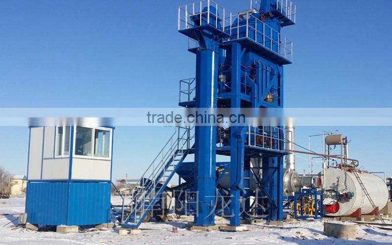 80t/h asphalt mixing machine stationary batching plant, LB1000 bag filter for asphalt plant