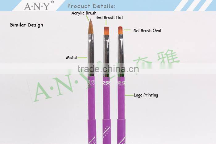 ANY Nail Art UV Gel Builder Using Nail Art Beauty Nail Brush for UV Gel Art