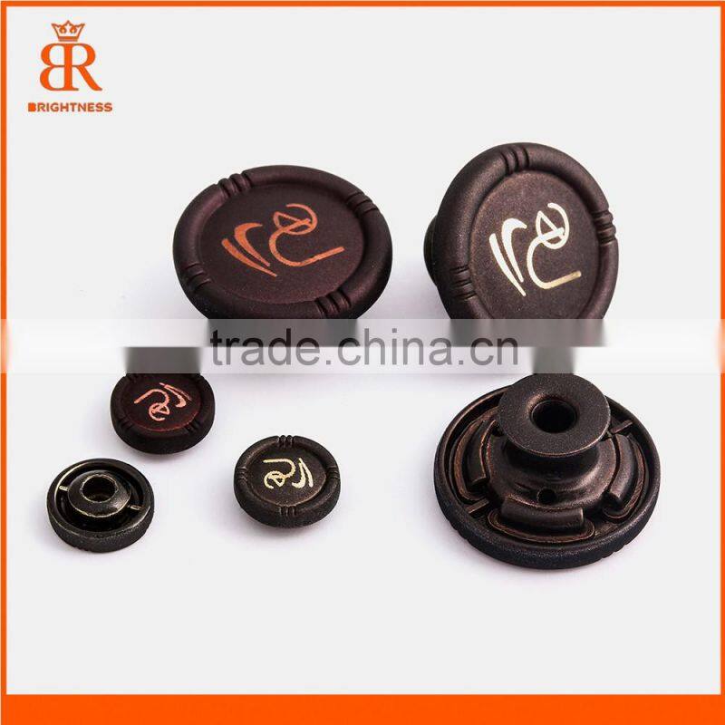 Fashion garment metal button womens clothing sewing buttons shank buttons