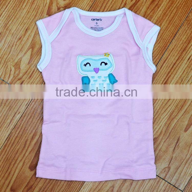 Baby cloths sleeveless printed cotton tshirts for baby