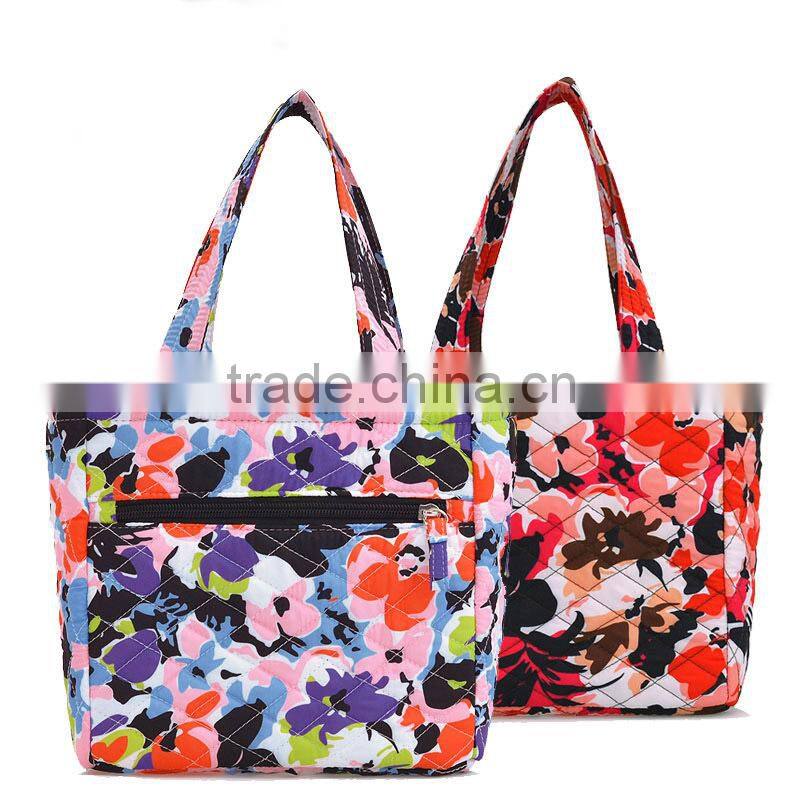 High quality waterproof polyester material fancy fashion lunch bag women