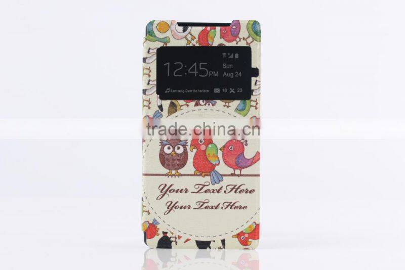 Painting ultra thin leather case for Sony Xperia Z2